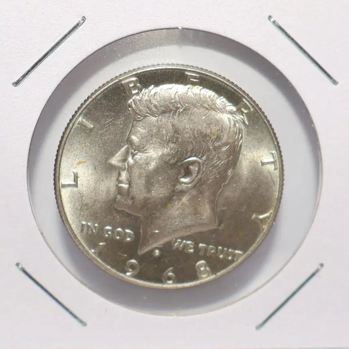 [BUNJANG] 1968 Kennedy Half Dollar Silver Coin (Used) / [미국주화 H.17] 1968년 케네디 하프달러 은화 [사용제]