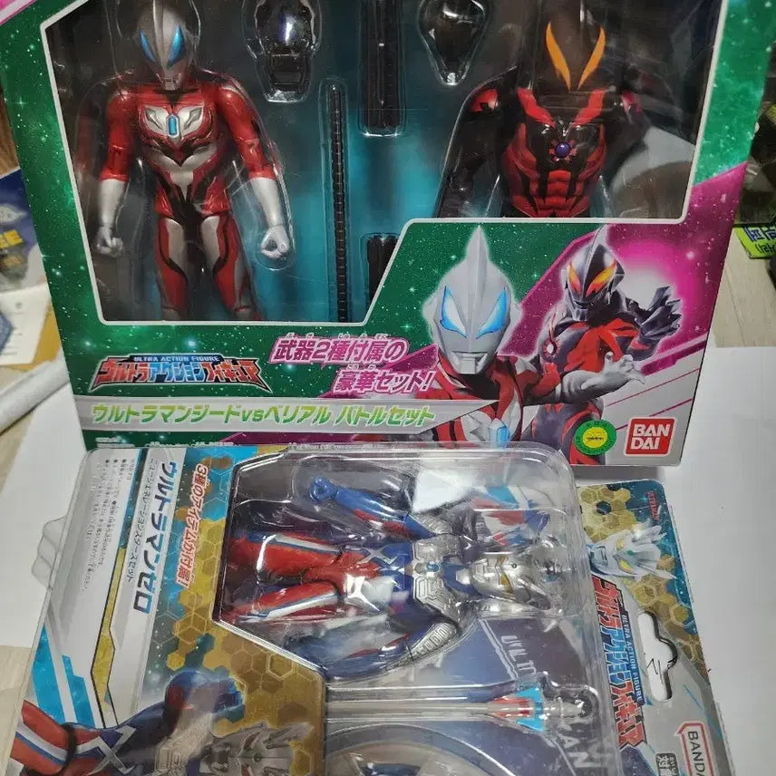 [BUNJANG] Ultraman Gide vs Belial Battle Set &amp; Ultraman Zero Figure / 울트라맨 지드 vs 베리알 배틀 세트 &amp; 울트라맨 제로 피규어