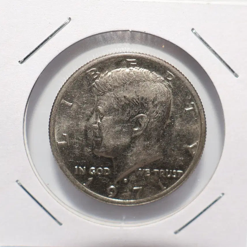 [BUNJANG] 1971 Kennedy Half Dollar Nickel (Used) / [미국주화 H.36] 1971년 케네디 하프달러 니켈 [사용제]
