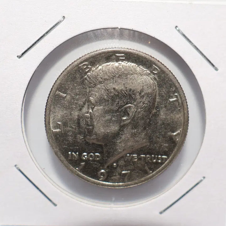 [BUNJANG] 1971 Kennedy Half Dollar Nickel (Used) / [미국주화 H.36] 1971년 케네디 하프달러 니켈 [사용제]