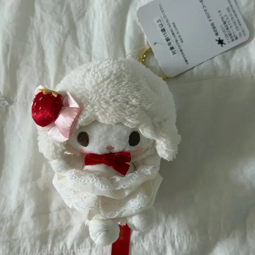 [BUNJANG] Sanrio Sweet Cake Piano Plush Keyring / 산리오 스위트케이크 피아노 인형키링