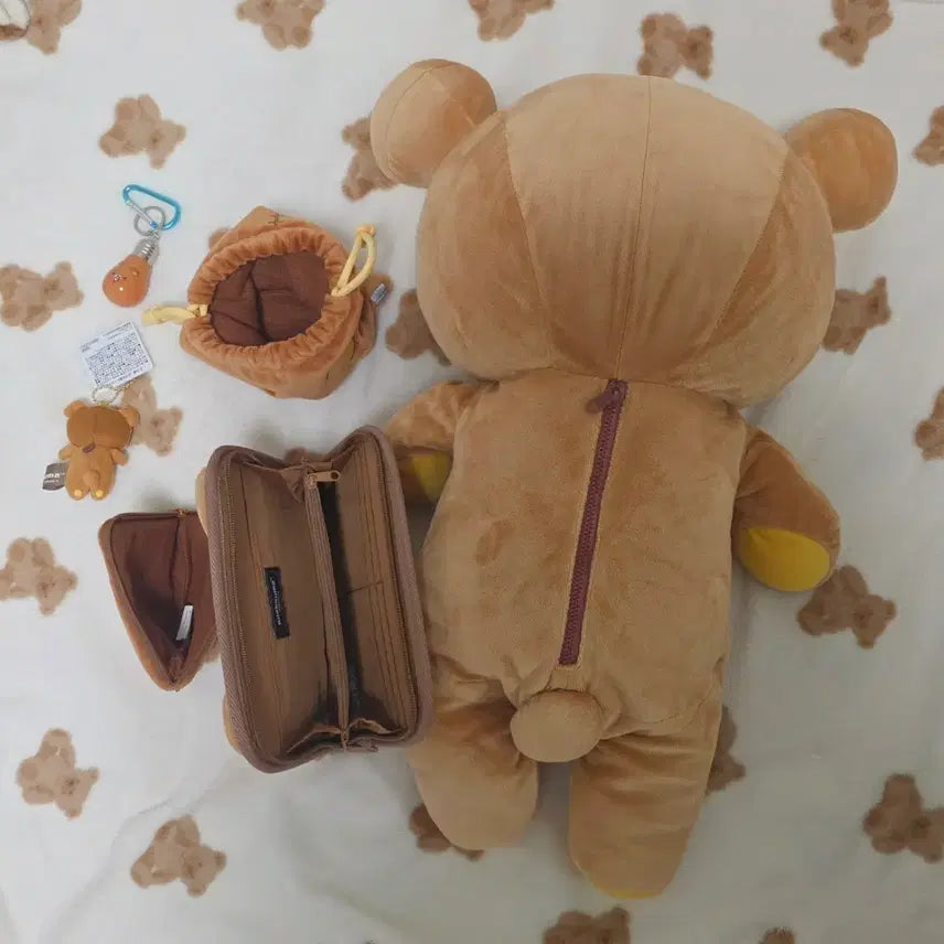 [BUNJANG] Rilakkuma Doll Multi Case Pouch Gacha Screen Cleaner Set / [무배] 리락쿠마 인형 멀티케이스 파우치 가챠 액정 클리너 세트