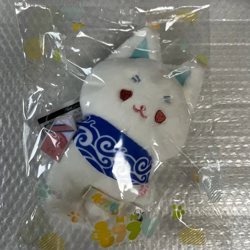 [BUNJANG] Gintama Gintoki Mofufu Mini Mofu Plush Keyring / 은혼 긴토키 모후후사 미니모후 인형 키링 미개봉