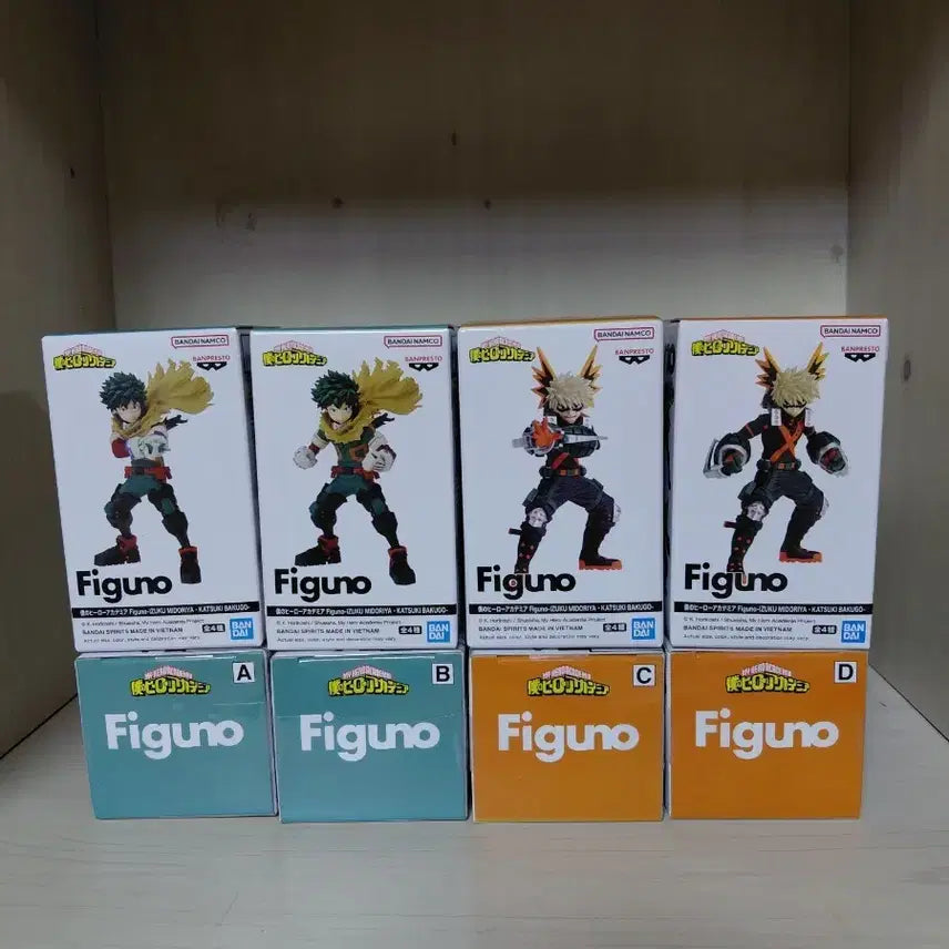 [BUNJANG] PIGNON My Hero Academia Figure Set (4 Types A/B/C/D) / 피그노 나의 히어로 아카데미아 피규어 4종 세트(A/B/C/D)