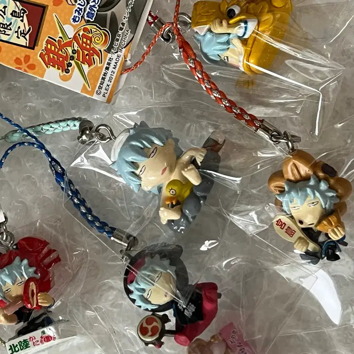 [BUNJANG] Gintama Gintoki Regional Limited Strap Keychain Bundle Set / 은혼 긴토키 지역한정 스트랩 키링 일괄