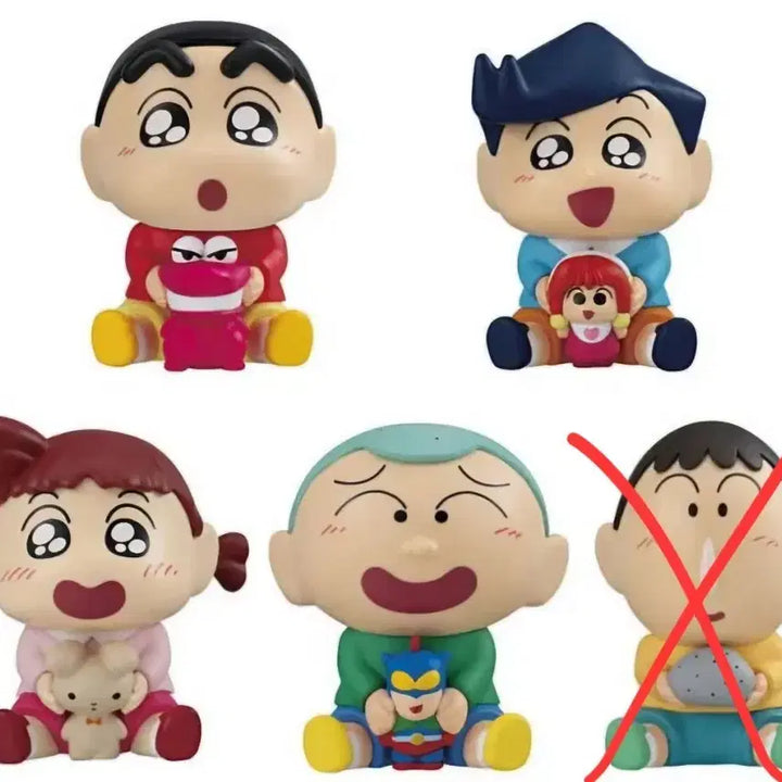 [BUNJANG] Crayon Shin-chan Hugging Friends (4 Types Bundle Set) / 짱구 꼬옥 안아줘 (맹구 x 4종 일괄)