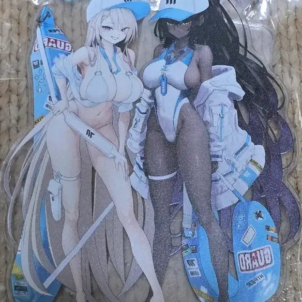 [BUNJANG] Blue Archive Swimsuit Karin &amp; Asuna Acrylic Stand / 블루아카이브  수영복 카린 &amp; 아스나 아크릴스탠드