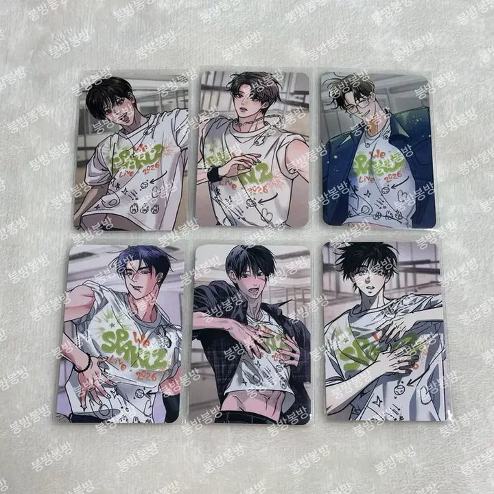 [BUNJANG] Sparkles T-Shirt Photocard Bundle Set / [일괄] 스파클즈 티셔츠 포카 야화첩 해빙곡선 시포개 이사너 검은목마 r2r