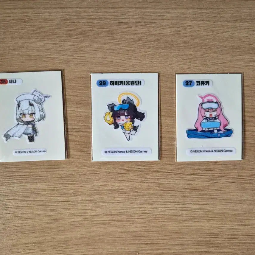 [BUNJANG] Blue Archive Stickers (Set of 3) / 블루아카 띠부씰 팝니다!
