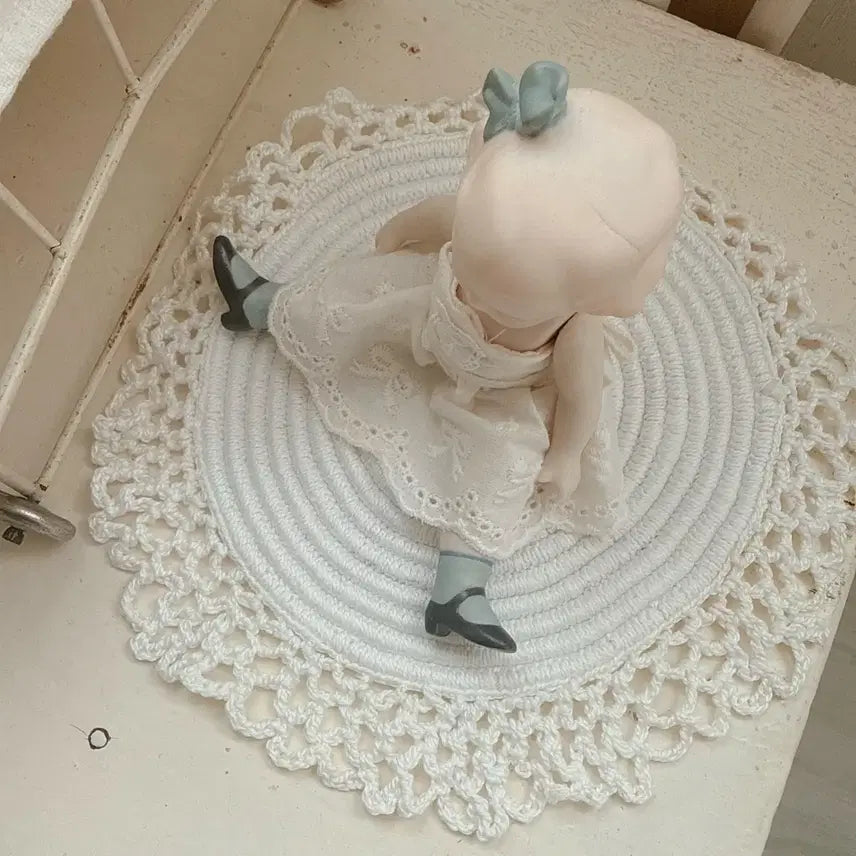 [BUNJANG] French Antique Round Doily / 엔틱 팟도일리