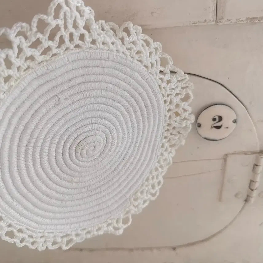 [BUNJANG] French Antique Round Doily / 엔틱 팟도일리