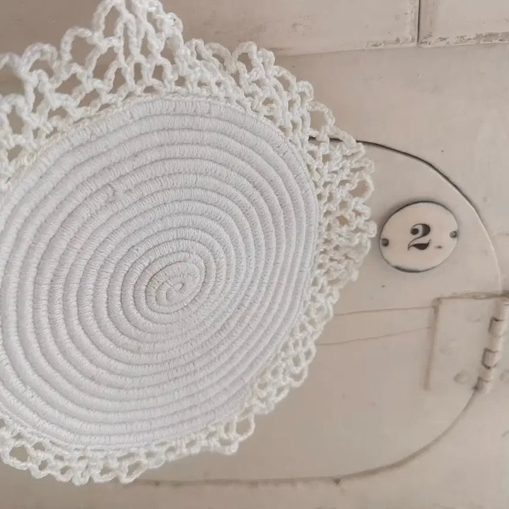 [BUNJANG] French Antique Round Doily / 엔틱 팟도일리