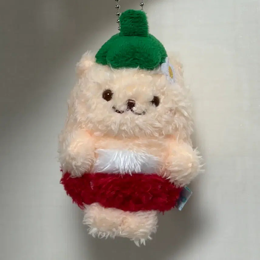 [BUNJANG] Strawberry Shirotan Doll Keychain / 딸기 시로탄 인형 키링 (택o)