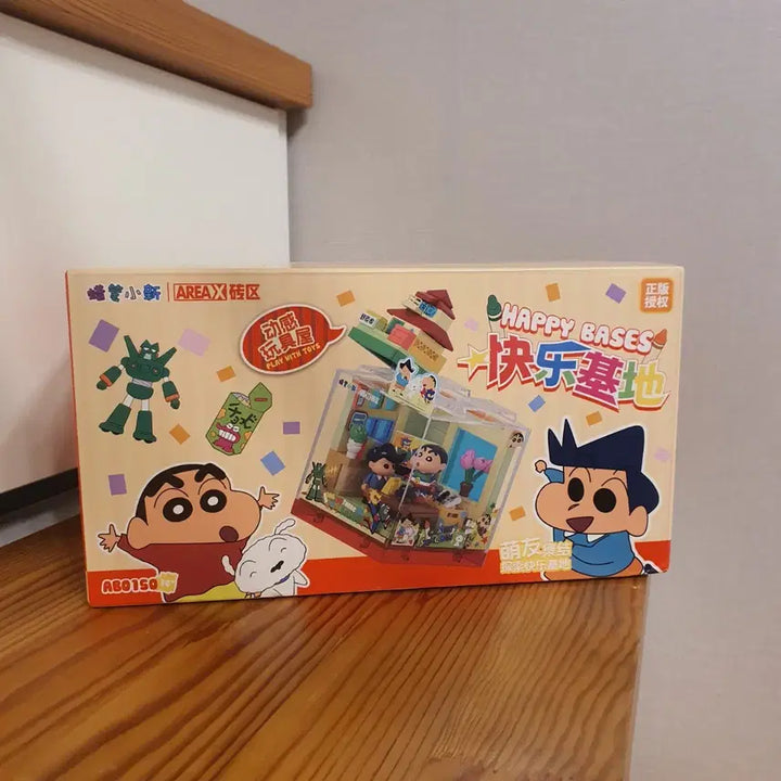 [BUNJANG] Crayon Shin-chan Happy Base Mini Building Block Set (Sealed) / (미개봉)짱구 해피베이스