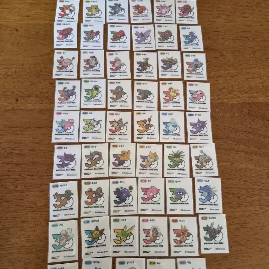 [BUNJANG] Pokemon 30th Anniversary Gen 1 Logo Sticker / 포켓몬 30주년 1세대 로고 띠부씰