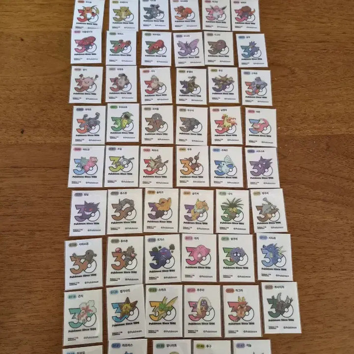 [BUNJANG] Pokemon 30th Anniversary Gen 1 Logo Sticker / 포켓몬 30주년 1세대 로고 띠부씰