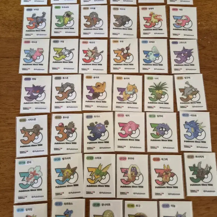 [BUNJANG] Pokemon 30th Anniversary Gen 1 Logo Sticker / 포켓몬 30주년 1세대 로고 띠부씰