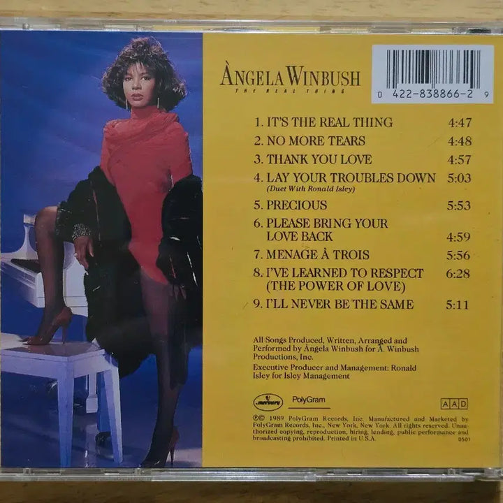 [BUNJANG] Angela Winbush The Real Thing US CD / CD 음반 Angela Winbush 안젤라 윈부시 - The Real Thing 미국반