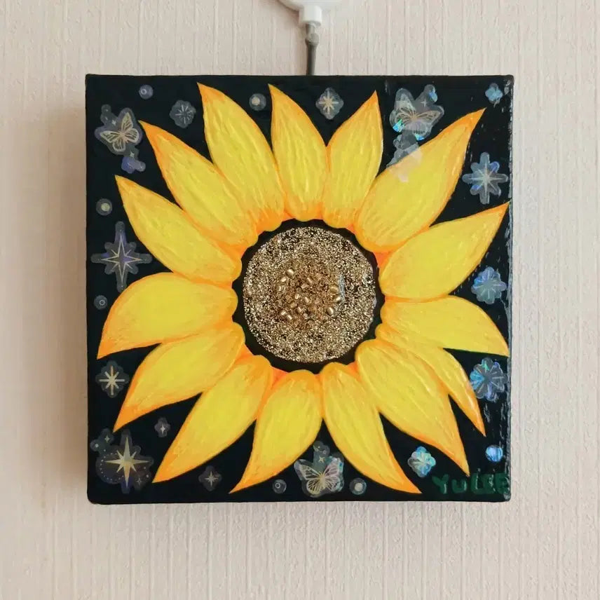 [BUNJANG] Hand-Painted Sunflower Painting / 해바라기 그림