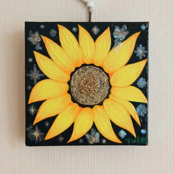 [BUNJANG] Hand-Painted Sunflower Painting / 해바라기 그림