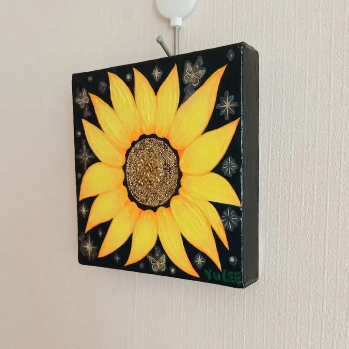 [BUNJANG] Hand-Painted Sunflower Painting / 해바라기 그림