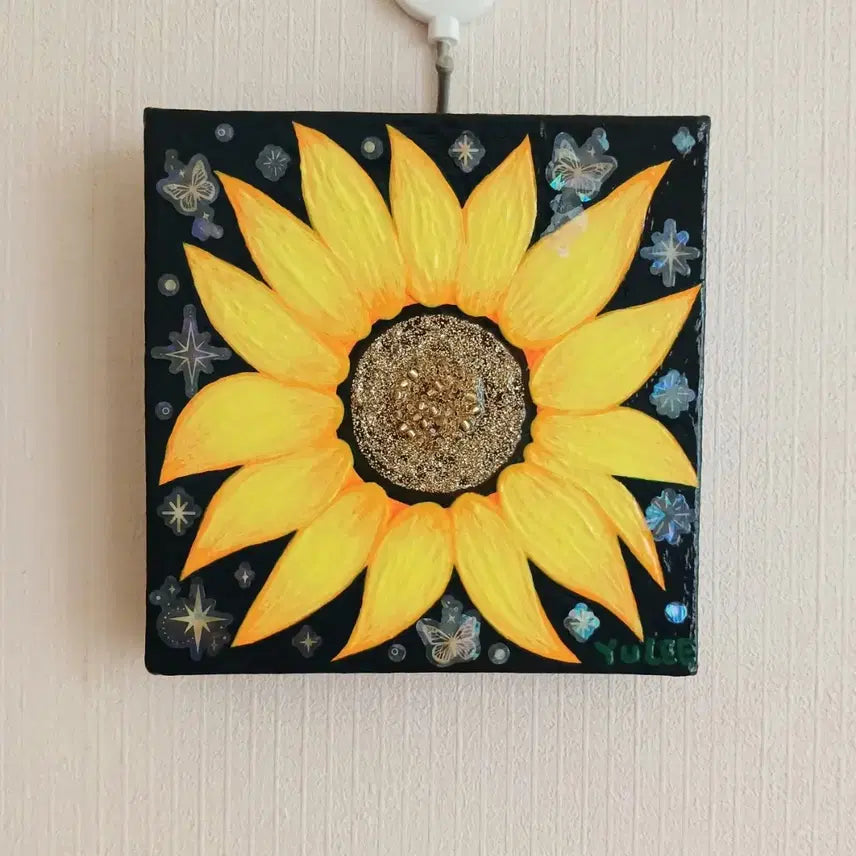 [BUNJANG] Hand-Painted Sunflower Painting / 해바라기 그림