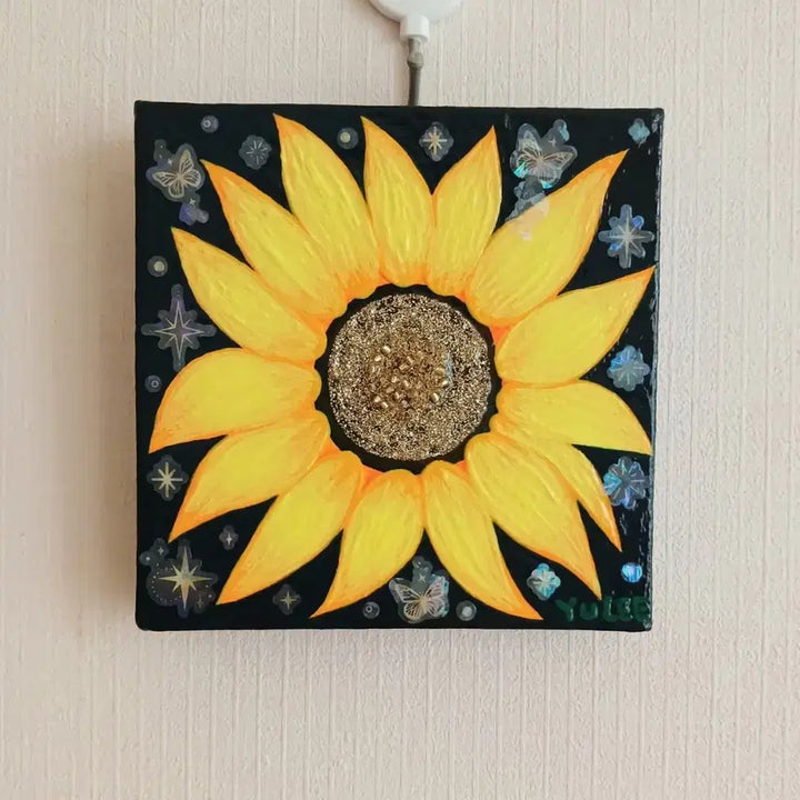 [BUNJANG] Hand-Painted Sunflower Painting / 해바라기 그림
