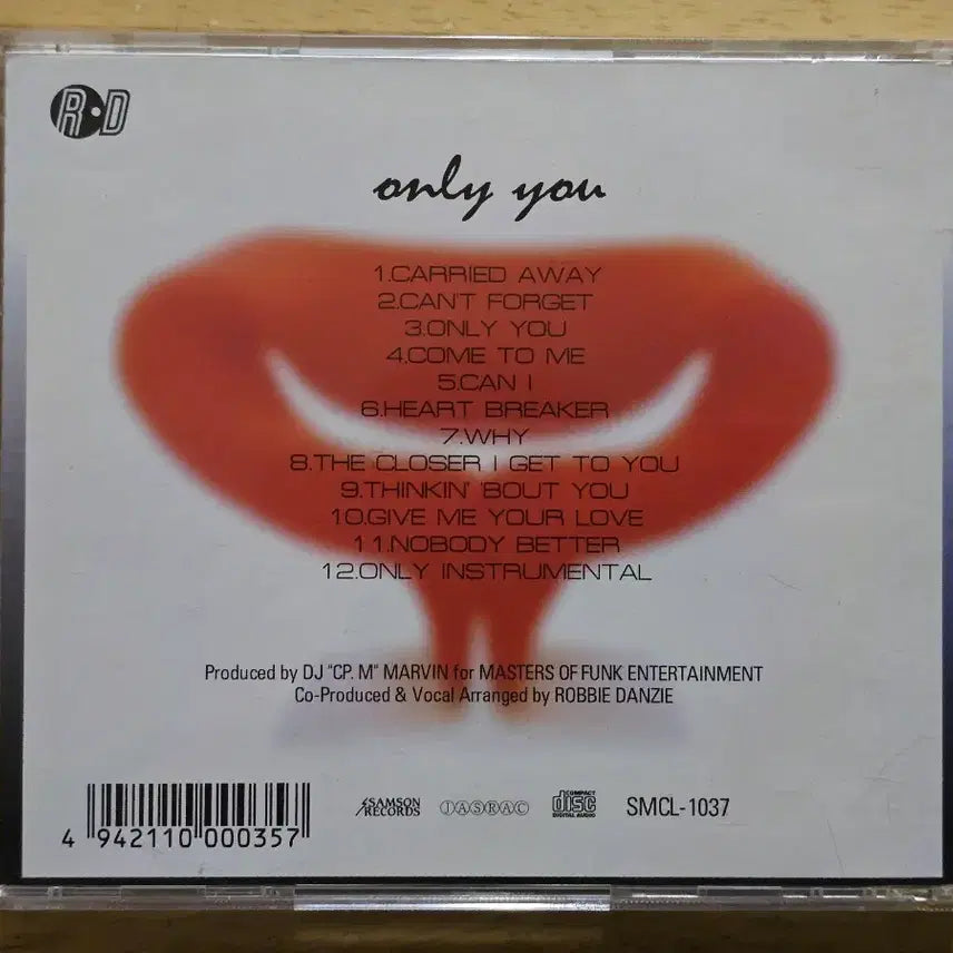 [BUNJANG] Robbie Danzie Only You CD / CD 음반 Robbie Danzie 로비 댄지 - Only You