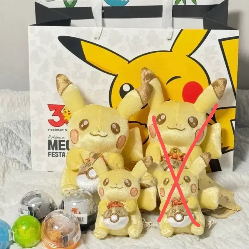 [BUNJANG] Pokemon 30th Anniversary Pikachu Keyring + Plush Set / (새상품)포켓몬스터 30주년 피카츄 키링+인형 세트