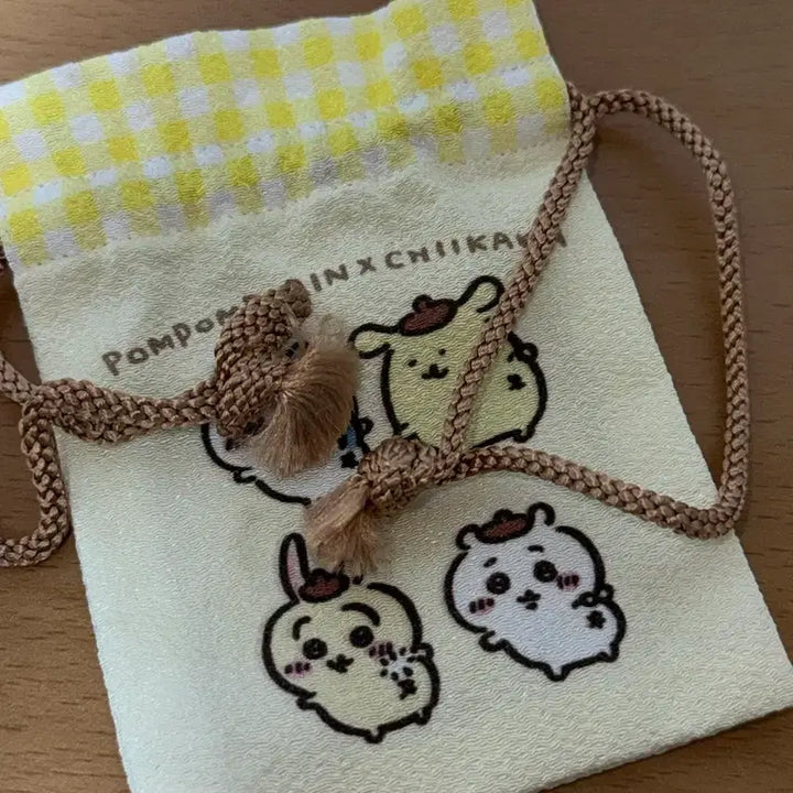 [BUNJANG] Chiikawa x Pompompurin Mini Pouch / 치이카와 X 폼폼푸린 미니 파우치