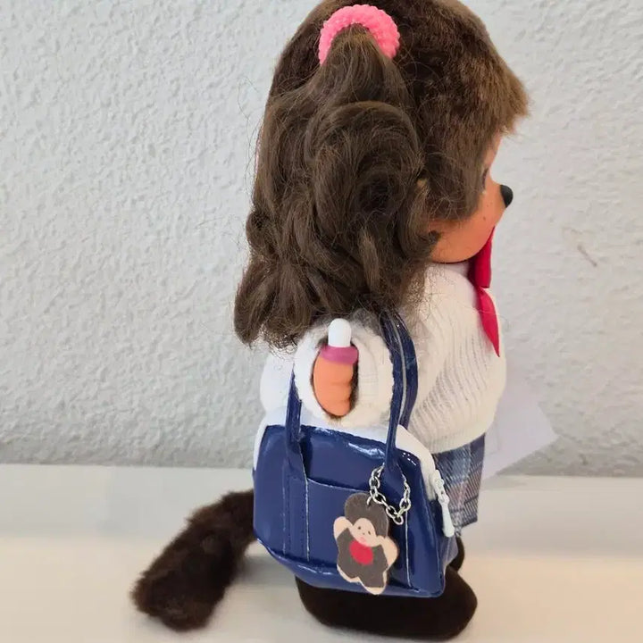 [BUNJANG] Vintage Schoolgirl Monchhichi Doll / 고전 여고생 스쿨걸 몬치치(정품)