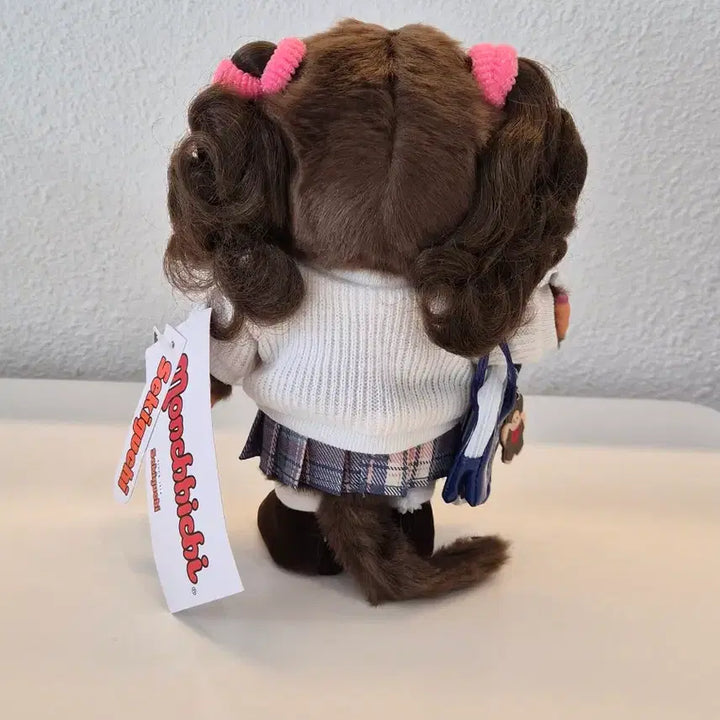 [BUNJANG] Vintage Schoolgirl Monchhichi Doll / 고전 여고생 스쿨걸 몬치치(정품)
