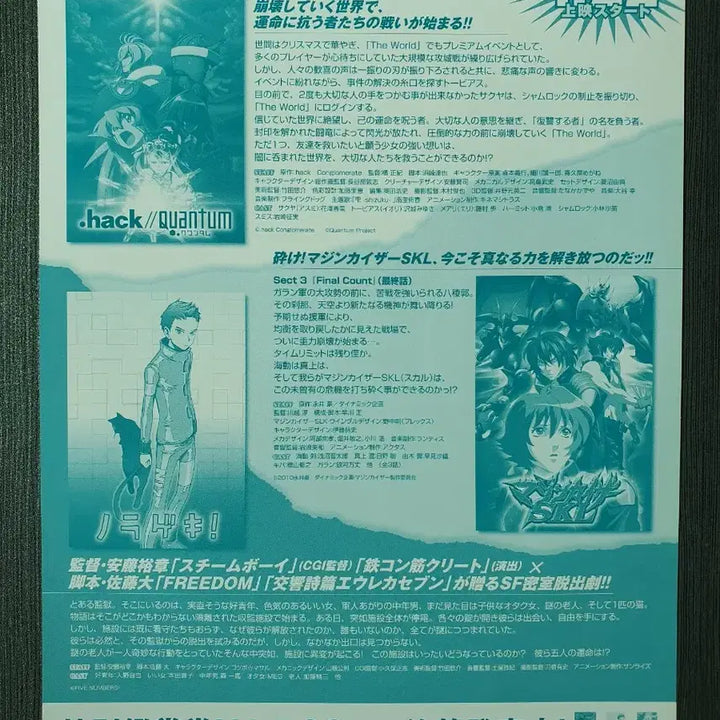 [BUNJANG] Anime Pass B5 Flyer / 애니메 패스 일본 전단지 B5