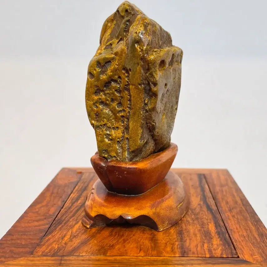 [BUNJANG] Sunchang Tiger-Eye Stone, Yellow Tiger-Eye Stone for Display / 26090205 석질과 변화가 좋은 순창호피석 황호피석 수석 팝니다