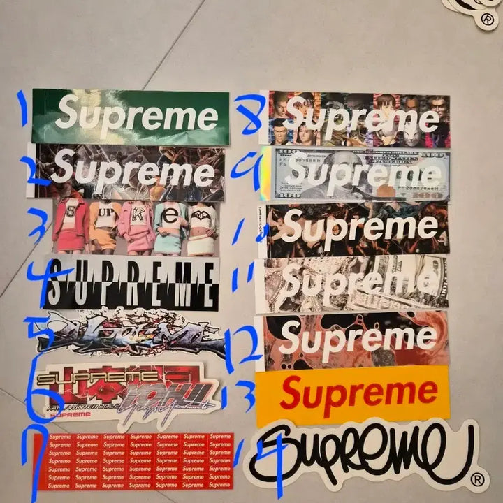 [BUNJANG] Supreme Sticker Rare Set / 슈프림 스티커 레어,희귀 팝니다(정품