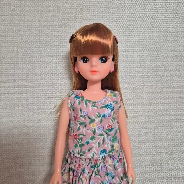 [BUNJANG] Licca-chan Doll Pink Floral Dress / 3대 리카짱