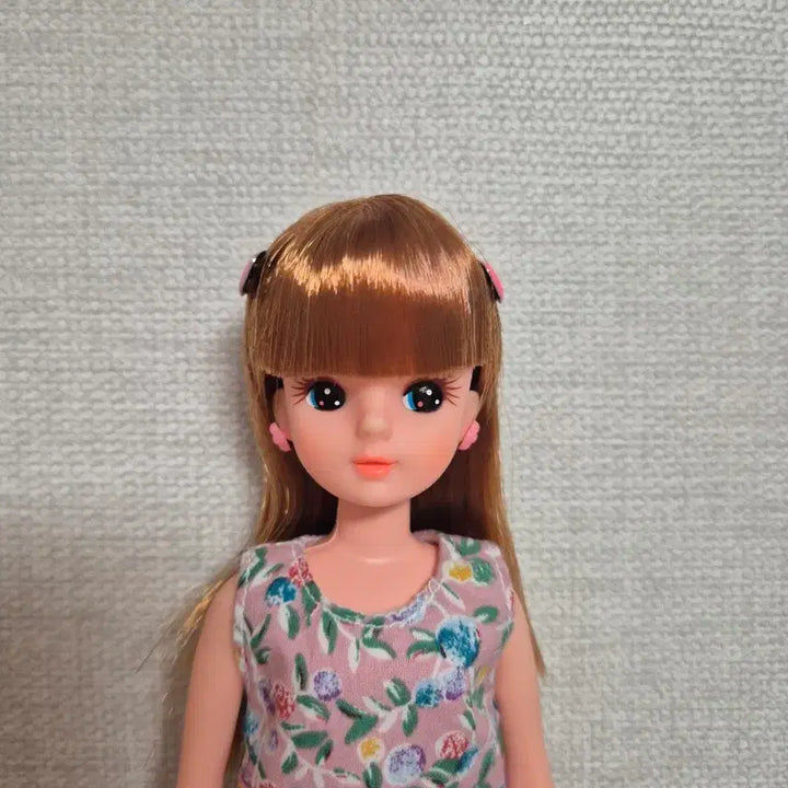 [BUNJANG] Licca-chan Doll Pink Floral Dress / 3대 리카짱