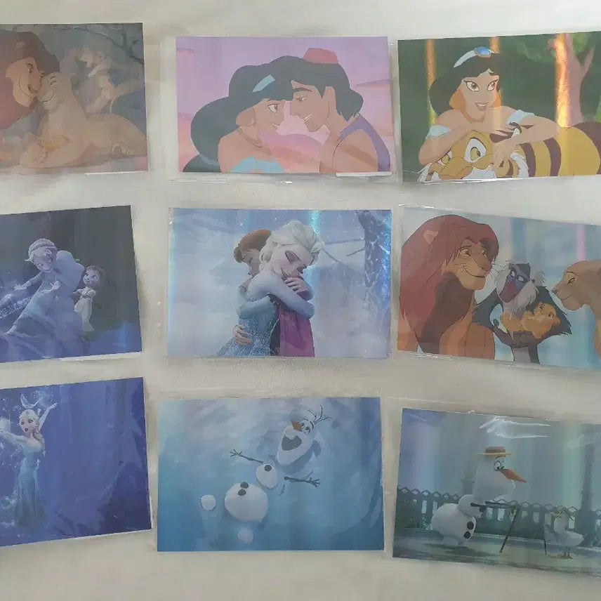 [BUNJANG] Disney Animation Hologram Postcard 27-Piece Set / 디즈니 애니메이션 홀로그램 엽서 27종 세트
