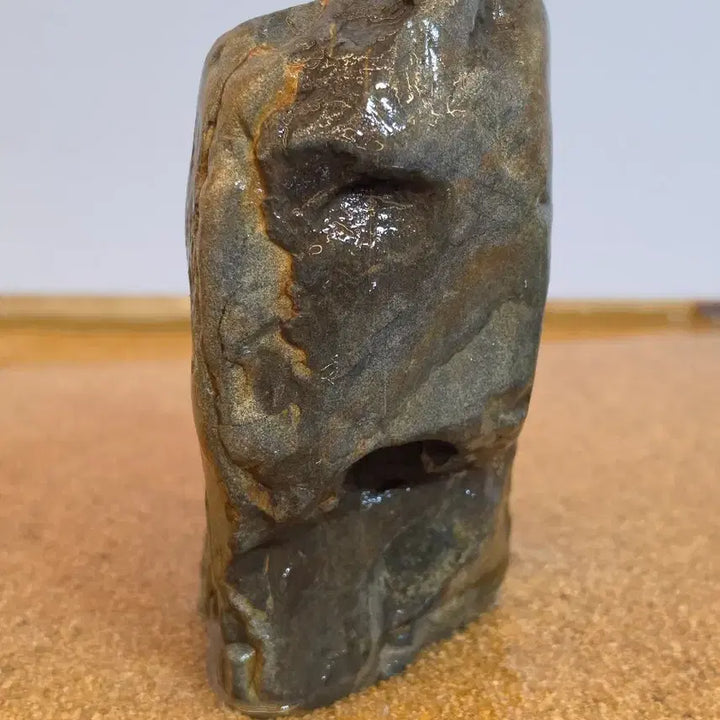 [BUNJANG] Namhangang Ash-Gray Stone Decorative Water Basin Stone / 26090208 변화가 좋은 남한강 잿빛청석 변화석 수반석 수석 팝니다