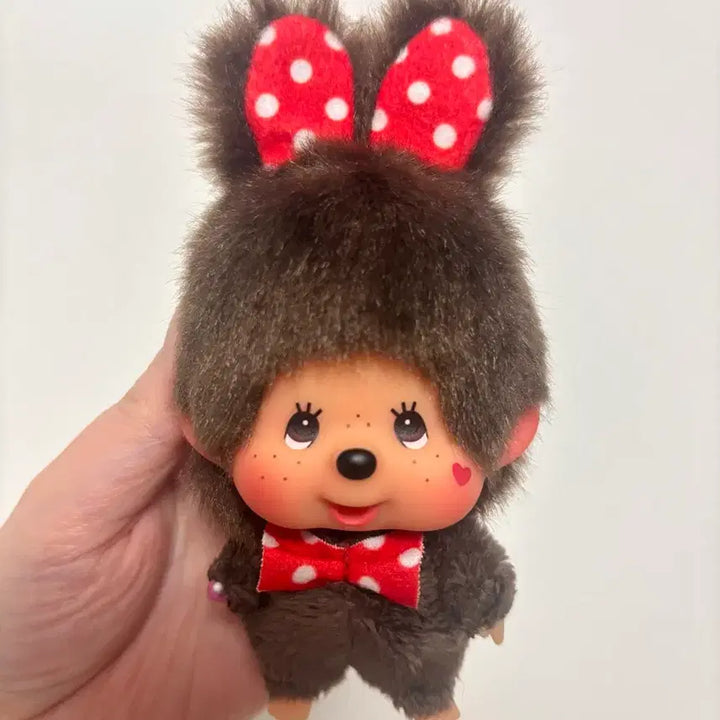 [BUNJANG] Monchhichi Mickey Keychain Doll / 홍콩 몬치치 미키 키링 인형 빅헤드