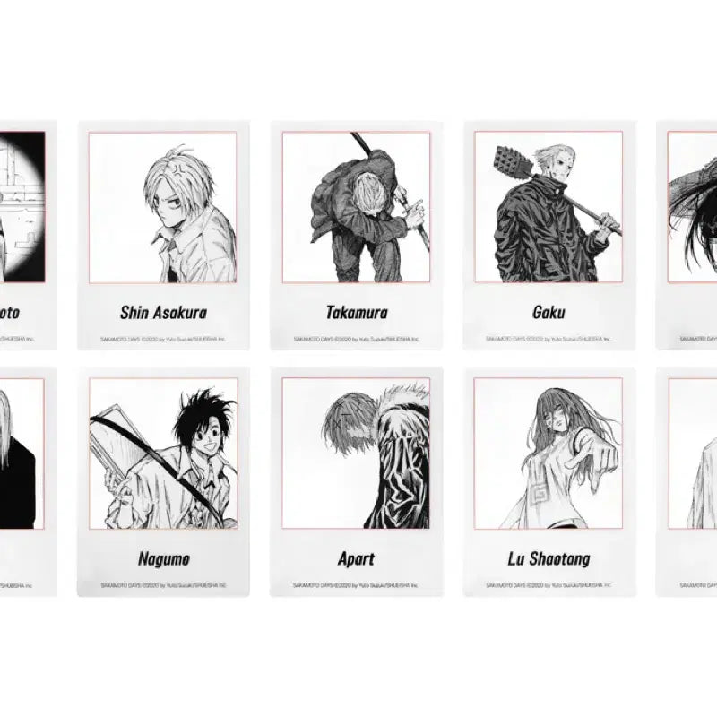 [BUNJANG] Sakamoto Days Polaroid Original Art Bundle Set Nagumo Card Pascha / 사카모토 데이즈 폴라로이드 원화 일괄 판매 특전 나구모 카드 파샤