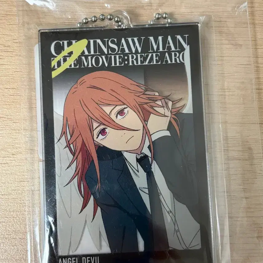 [BUNJANG] Chainsaw Man Angel Devil Base Yard Keychain + Original Art Shikishi Special Set / 체인소맨 천사의악마 베이스야드 키링+원화 색지 특전