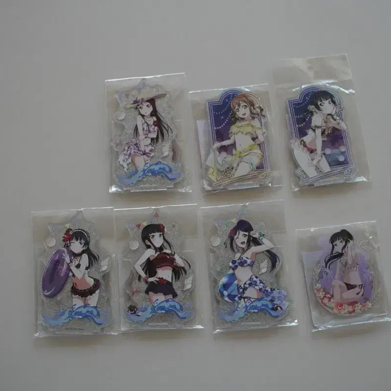 [BUNJANG] Love Live! Sunshine!! Swimsuit Acrylic Stand Bundle Set (Sealed) / 미개봉) 러브라이브 선샤인 수영복 아크릴 스탠드 일괄 판매합니다