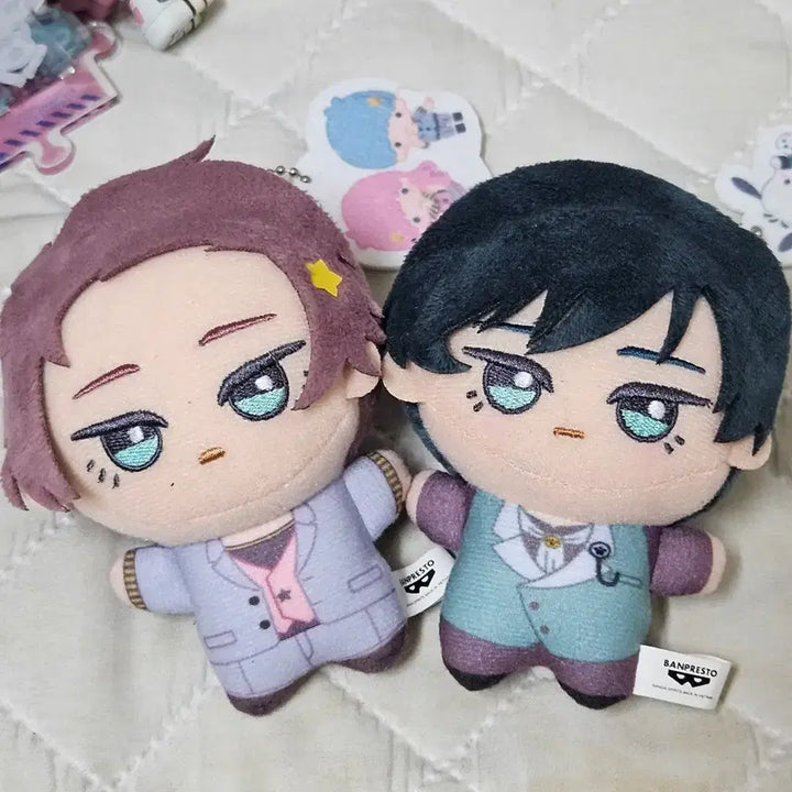 [BUNJANG] Blue Lock Isagi &amp; Rin Sanrio Chibi Plush Bundle / 블루록 사에 린 산리오 치비구루미 치비누이 인형 누이구루미 일괄