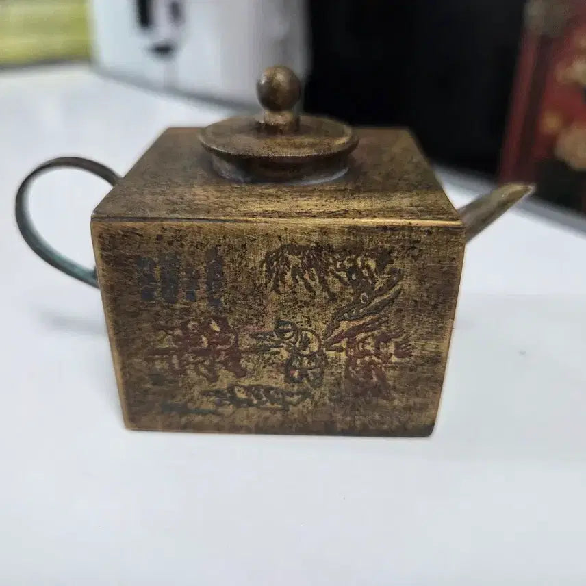 [BUNJANG] Vintage Brass Inkstone Teapot / 동 연적 주전자