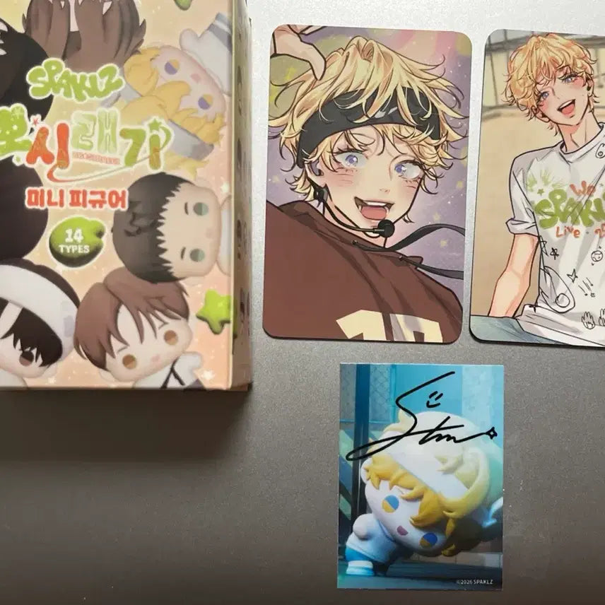 [BUNJANG] Sparkles Pop-up Figure &amp; T-shirt Photocard Bundle / 레진 팝업 스파클즈 뽀시래기 피규어 사랑은환상 박별 입장특전 티셔츠 포카
