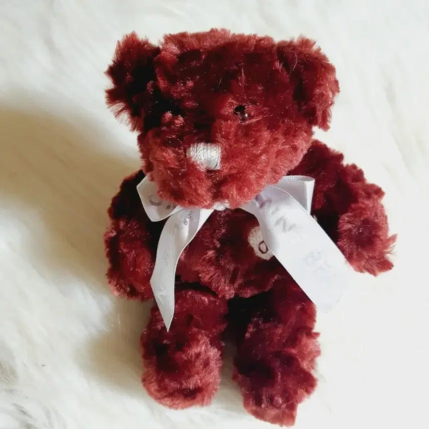 [BUNJANG] JoAn Teddy Bear Magenta Bear Wine Color / 제주도 신화월드 조안 테디베어 곰돌이 인형 와인색