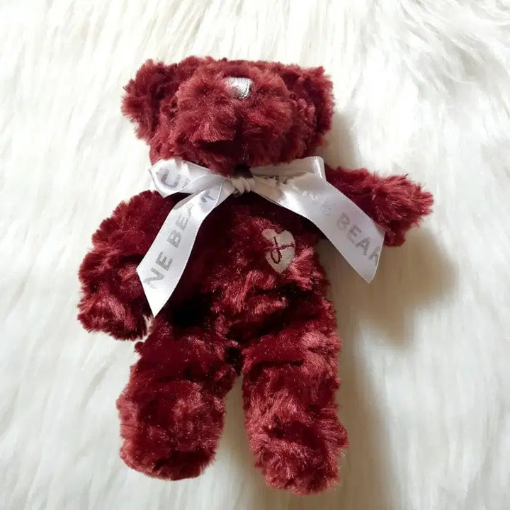 [BUNJANG] JoAn Teddy Bear Magenta Bear Wine Color / 제주도 신화월드 조안 테디베어 곰돌이 인형 와인색