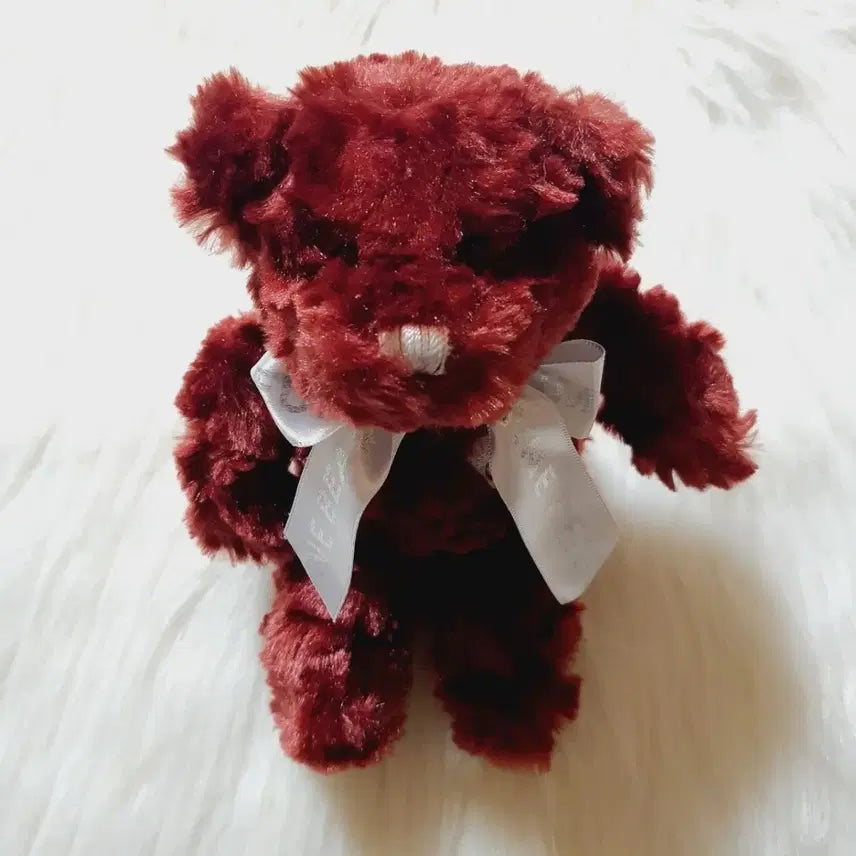 [BUNJANG] JoAn Teddy Bear Magenta Bear Wine Color / 제주도 신화월드 조안 테디베어 곰돌이 인형 와인색