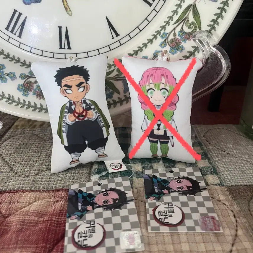 [BUNJANG] Demon Slayer Kyomei Cushion Keyring Mascot / (새상품) 귀멸의칼날 쿠션 키링 마스코트 교메이